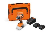 FEIN Accu slagmoeraanzetter ASCD 18-300 W2 AS Set 5 Ah,Tot max.290 Nm, borstelloze motor en draaimomentinstelling in 6 standen. Voor metrische schroefverbindingen tot M18, 2 accus 18V 5Ah en oplader