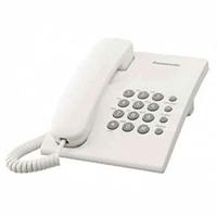 Panasonic KX-TS500EXW vaste vaste telefoon, configureerbaar, wandmontage, compatibel met gehoorapparaten, wit