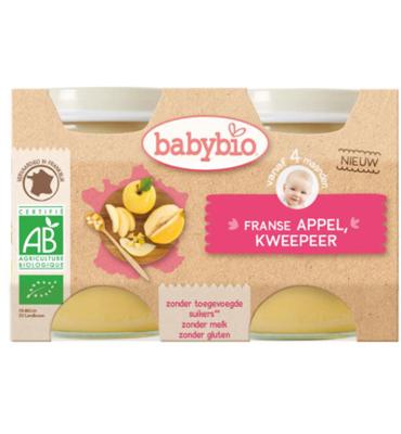 Babybio Babybio Dessert Appel Peer 130 Gram Bio (2x130g) Babybio Babybio Dessert Appel Peer 130 Gram Bio (2x130g)