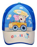 Nickelodeon basketbalpet Peppa Pig junior katoen blauw/beige maat 50