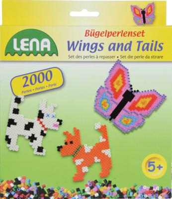 Lena strijkkralenset Wings and Tails junior 2000 stuks Lena strijkkralenset Wings and Tails junior 2000 stuks