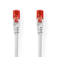 Nedis CCGL85200WT10 Cat6-kabel Rj45 Male Rj45 Male U/utp 1.00 M Rond Pvc Wit Label - thumbnail