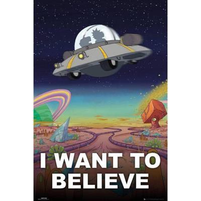 GBeye Rick and Morty I Want to Believe Poster 91,5x61cm