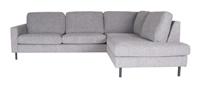 LABEL51 Hoekbank 'Genua' Rechts, Stof, kleur Grijs