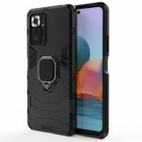 Xiaomi Redmi Note 10 Pro Hybrid Case met Ringhouder - Zwart