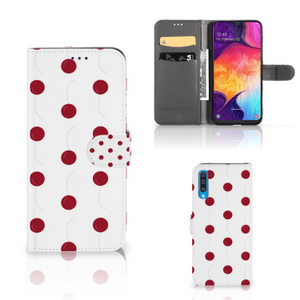 Samsung Galaxy A50 Book Cover Cherries