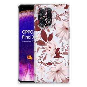 Hoesje maken OPPO Find X5 Watercolor Flowers