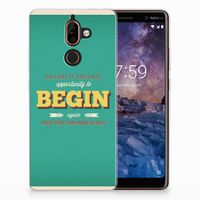 Nokia 7 Plus Siliconen hoesje met naam Quote Begin