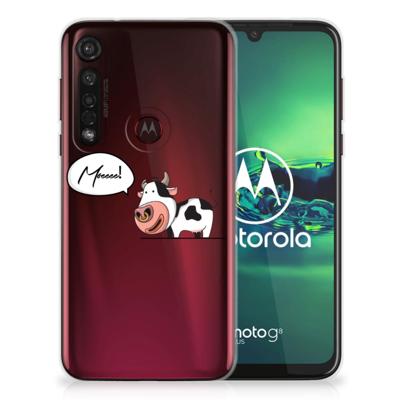 Motorola Moto G8 Plus Telefoonhoesje met Naam Cow Motorola Moto G8 Plus Telefoonhoesje met Naam Cow