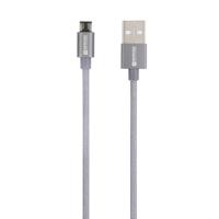 Skross USB-kabel USB 2.0 USB-A stekker 1.20 m Space grijs Rond, Flexibel, Stoffen mantel SKCA0010A-M120CN - thumbnail