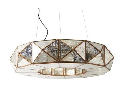 Rivièra Maison Hanglamp 'Copenhagen L' 75cm, kleur Gold