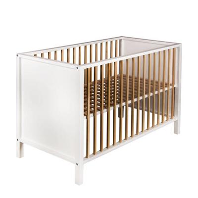 Quax ledikant Nordic 120x60 cm - white & naturel