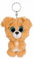 Nici sleutelhanger Glubschis hond junior 9 cm pluche bruin