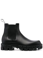 Versace bottines chelsea Greca Portico en cuir - Noir - thumbnail