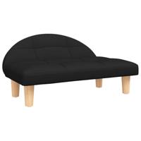 vidaXL Hondenmand 70x52x30 cm stof zwart, hondenbank, hondenbed, dierenmand, huisdierenbank, huisdierenmand, dierenbed, huisdierenbed, hondenkussen