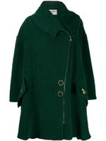 CHANEL Pre-Owned manteau oversize zippé - Vert