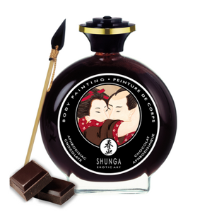 Shunga Edible Body Paint - Aphrodisiac Chocolate - 3.5 fl oz / 100 ml