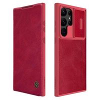 Nillkin Qin Pro Serie Samsung Galaxy S23 Ultra 5G Flip Hoesje - Rood - thumbnail