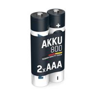 Ansmann MaxE Micro AAA Type 800mAh Oplaadbare batterij met hoge capaciteit 2x Micro AAA HR03