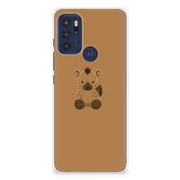 Motorola Moto G60s Telefoonhoesje met Naam Baby Hyena - thumbnail