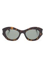 Saint Laurent Eyewear lunettes de soleil SL 634 Nova à monture papillon - Marron