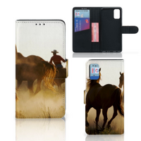 Samsung Galaxy A41 Telefoonhoesje met Pasjes Design Cowboy - thumbnail