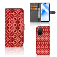 OPPO A16/A16s/A54s Telefoon Hoesje Batik Rood