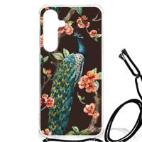 Samsung Galaxy S24 Plus Case Anti-shock Pauw met Bloemen - thumbnail