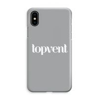 Topvent Grijs Wit: iPhone XS Max Volledig Geprint Hoesje - thumbnail