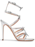 Giambattista Valli sandales Love Bow 105 mm en cuir - Argent