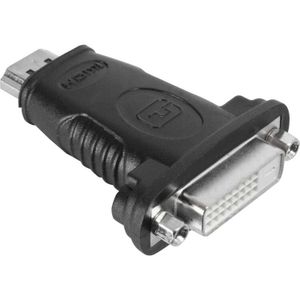 Goobay 68098 tussenstuk voor kabels HDMI DVI-D Zwart