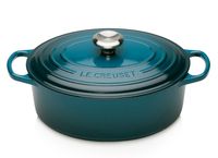 Le Creuset Braadpan Signature - Ovaal - Deap Teal - ø 29 cm / 4.7 liter - thumbnail