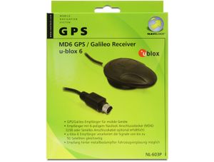 Navilock NL-603P GPS ontvanger MD6 Navilock Zwart