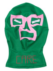 Walter Van Beirendonck masque à logo imprimé - Vert