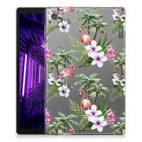 Lenovo Tab M10 HD (2de generatie) Back Case Flamingo Palms - thumbnail