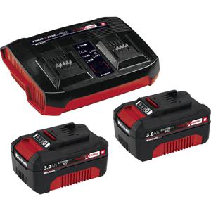 Einhell Power X-Change 2x 3Ah & Twincharger Kit 4512083 Accu en acculader voor gereedschap 18 V 3 Ah Li-ion