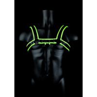 Ouch! by Shots Chest Bulldog Harness - Glow in the Dark - L/XL - thumbnail