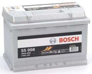 Bosch auto accu S5008 - 77Ah - 780A - voor voertuigen zonder start-stopsysteem S5008