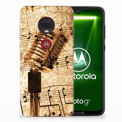 Motorola Moto G7 | G7 Plus Siliconen Hoesje met foto Bladmuziek Motorola Moto G7 | G7 Plus Siliconen Hoesje met foto Bladmuziek