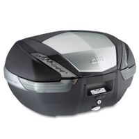 GIVI V47 Monokey Topkoffer, Topkoffers en zijkoffers voor de moto, fumé reflectoren, aluminium afwerking