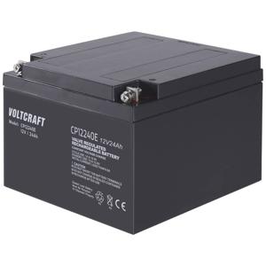 VOLTCRAFT CE12V/24Ah Loodaccu 12 V 24 Ah Loodvlies (AGM) (b x h x d) 166 x 125 x 175 mm M5-schroefaansluiting Onderhoudsvrij