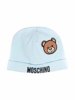 Moschino Kids bonnet à logo Teddy Bear - Bleu