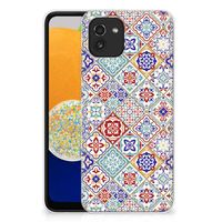 Samsung Galaxy A03 TPU Siliconen Hoesje Tiles Color - thumbnail