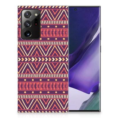 Samsung Galaxy Note20 Ultra TPU bumper Aztec Paars Samsung Galaxy Note20 Ultra TPU bumper Aztec Paars