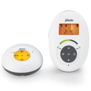 Alecto DBX-125 - Full Eco DECT babyfoon met display, wit/antraciet