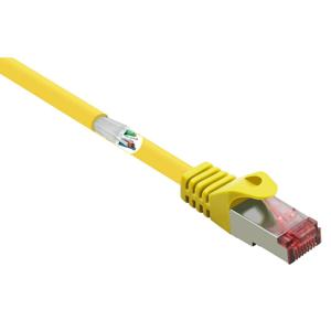 Renkforce RF-5052918 RJ45 Netwerkkabel, patchkabel CAT 6 S/FTP 2.00 m Geel Snagless, Vergulde steekcontacten, Vlambestendig 1 stuk(s)