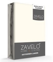 Zavelo Lakens Katoen Ecru - Boven/Onder laken - 100% Katoen - Hoogwaardig Hotelkwaliteit - Heerlijk Zacht -150 x 260 cm - thumbnail