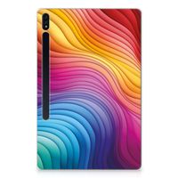 Back Cover voor Samsung Galaxy Tab S7 Plus | S8 Plus Regenboog