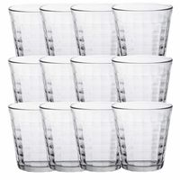 12x Drinkglazen/waterglazen transparant 275 ml Prisme - thumbnail