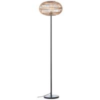 Brilliant Rotan staande lamp Woodball 94700/06